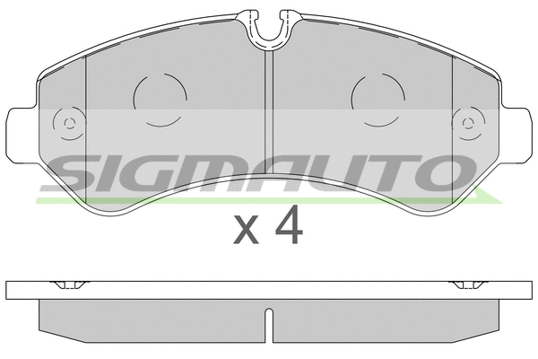 Brake Pad Set, disc brake (SPB864)