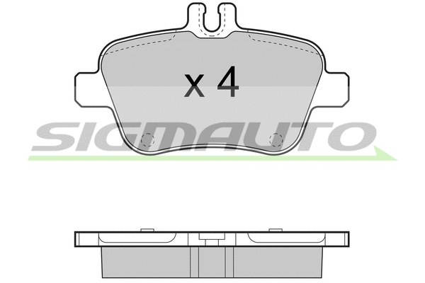 Brake Pad Set, disc brake (SPB469)