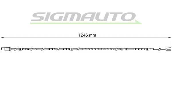 Warning Contact, brake pad wear (WI0697)