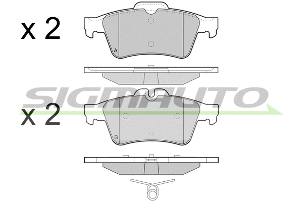 Brake Pad Set, disc brake (SPB465)