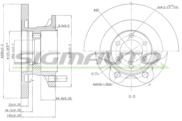 Brake Disc (DBA852S)