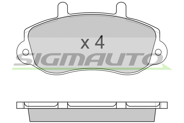 Brake Pad Set, disc brake (SPA767)