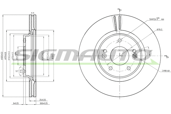 Brake Disc (DBC680V)