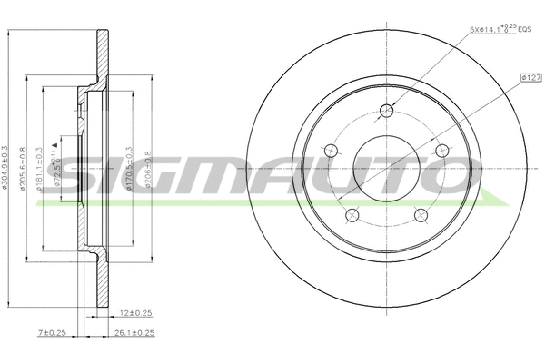 Brake Disc (DBB808S)