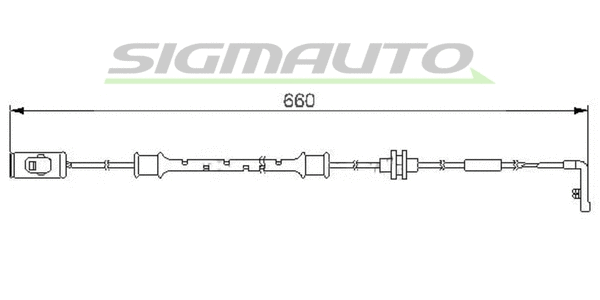 Warning Contact, brake pad wear (WI0559)