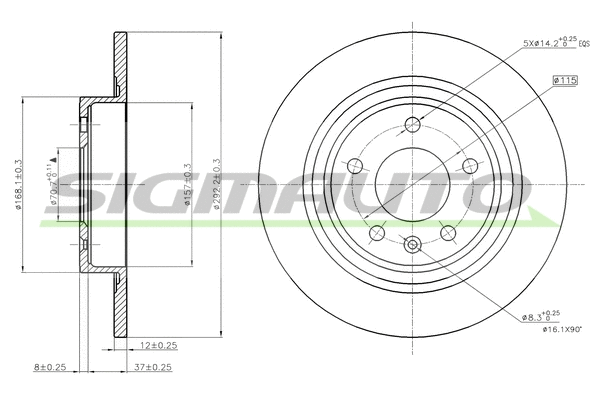 Brake Disc (DBB871S)