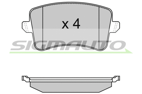 Brake Pad Set, disc brake (SPB349)