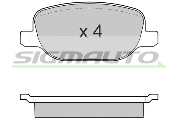 Brake Pad Set, disc brake (SPB024)