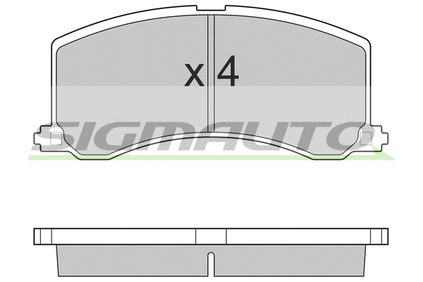 Brake Pad Set, disc brake (SPA684)