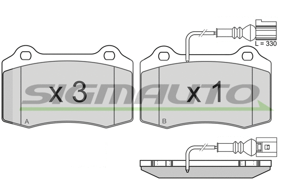 Brake Pad Set, disc brake (SPB161)
