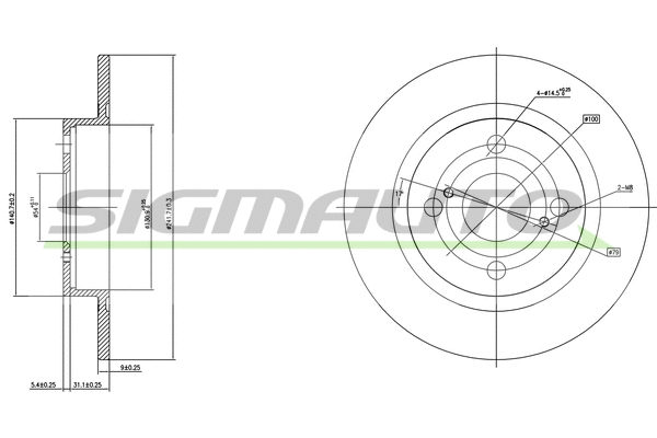 Brake Disc (DBA404S)
