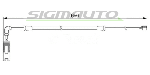 Warning Contact, brake pad wear (WI0587)