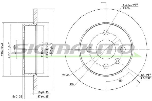 Brake Disc (DBB043S)