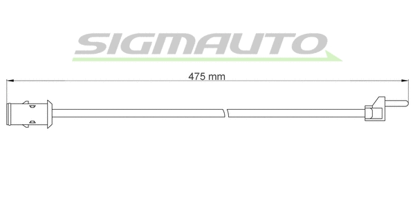 Warning Contact, brake pad wear (WI0903)