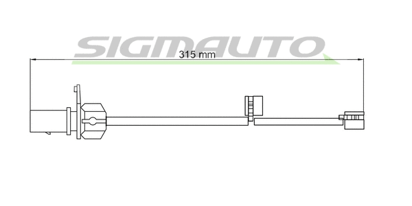Warning Contact, brake pad wear (WI0775)