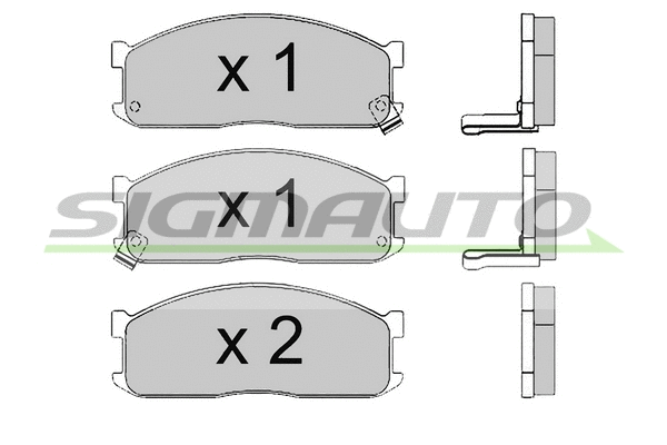Brake Pad Set, disc brake (SPA390)