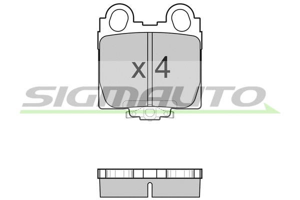Brake Pad Set, disc brake (SPA962)