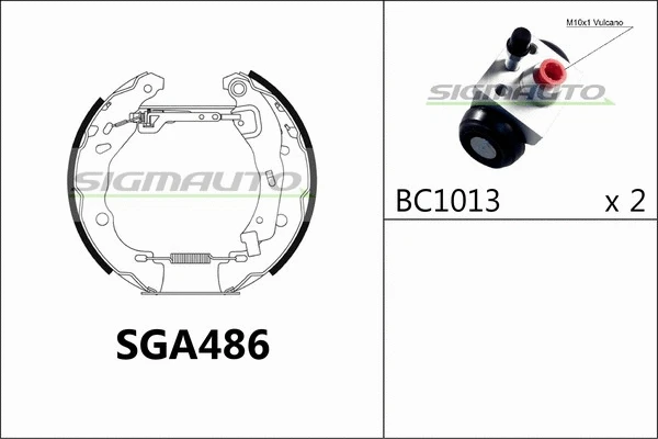 Brake Shoe Set (SGA486)