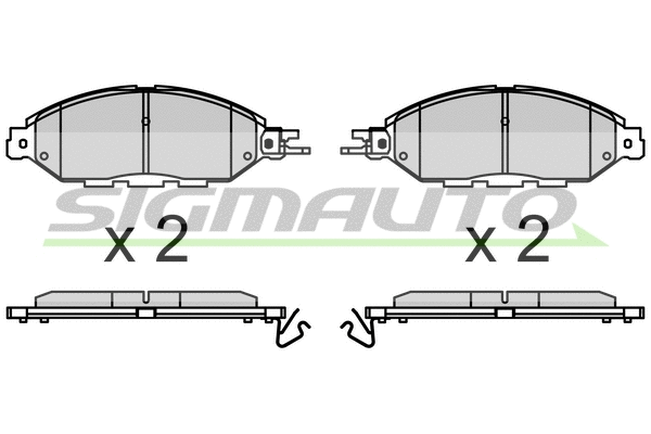 Brake Pad Set, disc brake (SPB720)