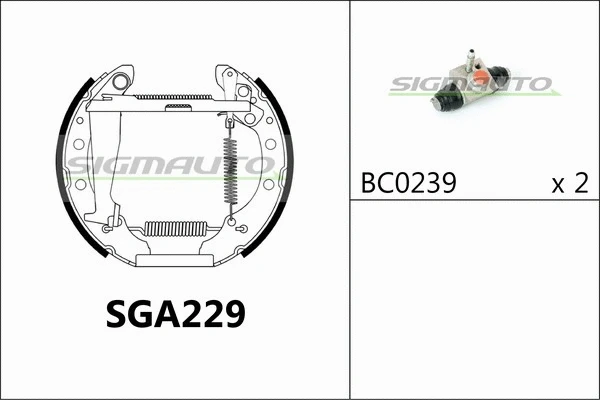 Brake Shoe Set (SGA229)
