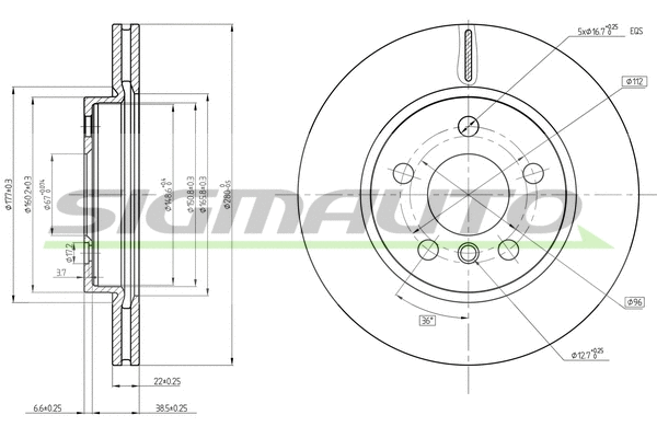 Brake Disc (DBC651V)