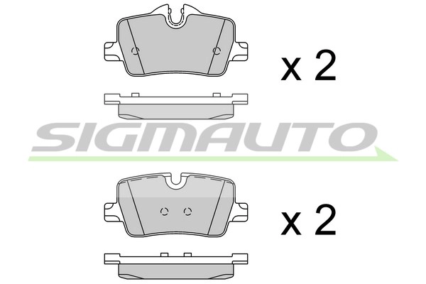 Brake Pad Set, disc brake (SPB915)