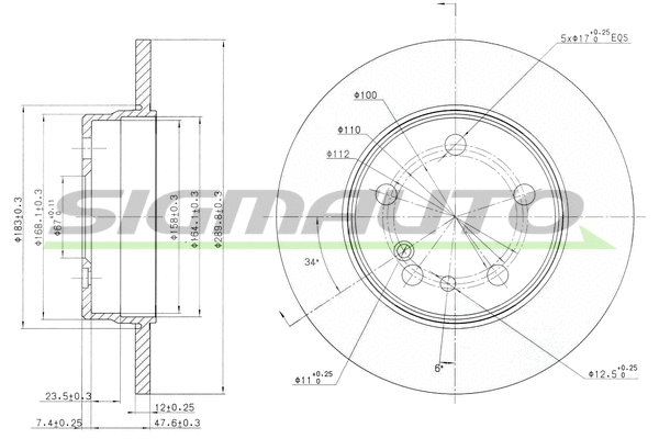 Brake Disc (DBA560S)