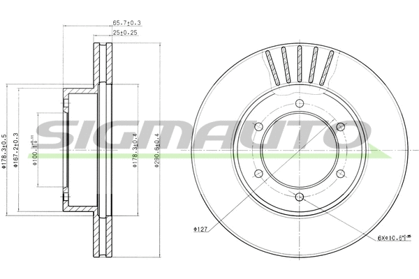 Brake Disc (DBA614V)