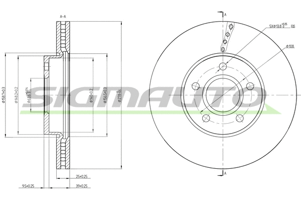 Brake Disc (DBC509V)
