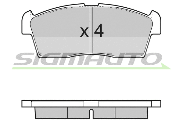 Brake Pad Set, disc brake (SPB380)