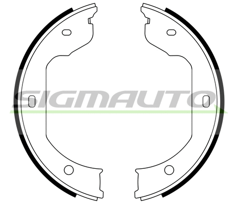 Brake Shoe Set, parking brake (SFA081)