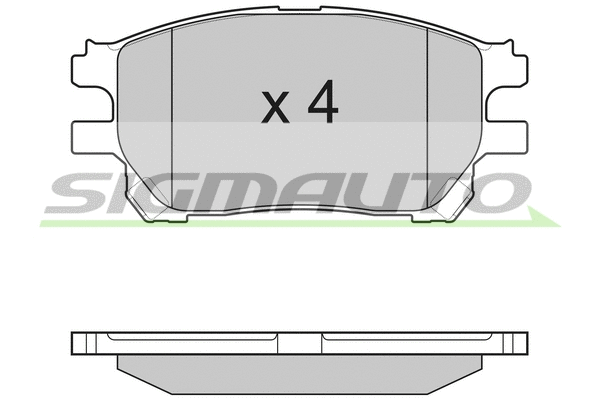 Brake Pad Set, disc brake (SPB191)