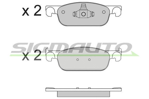 Brake Pad Set, disc brake (SPB662)