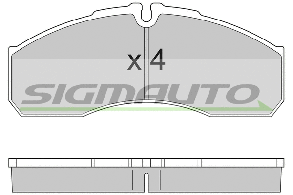 Brake Pad Set, disc brake (SPA952)