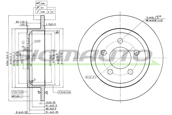Brake Disc (DBC288S)