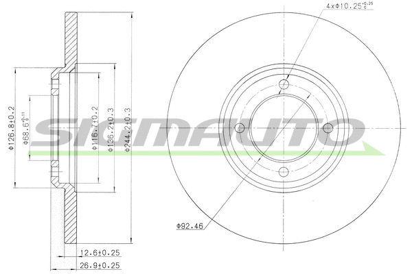 Brake Disc (DBA023S)
