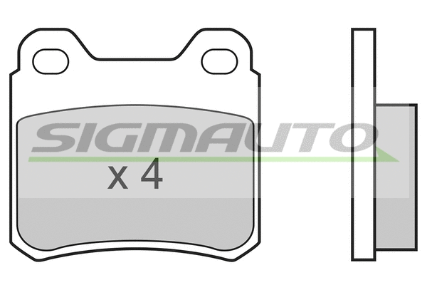 Brake Pad Set, disc brake (SPA507)
