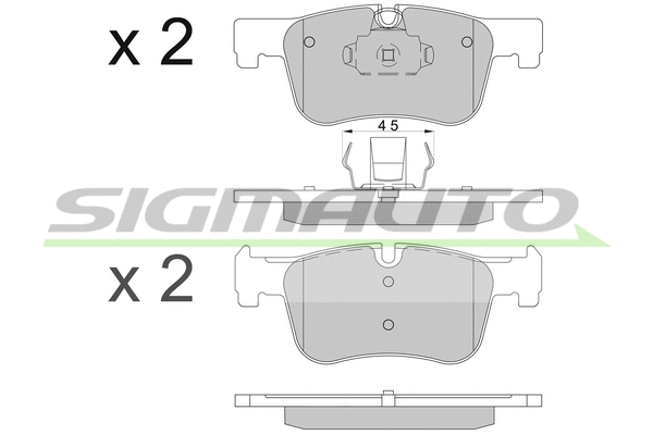 Brake Pad Set, disc brake (SPB503)