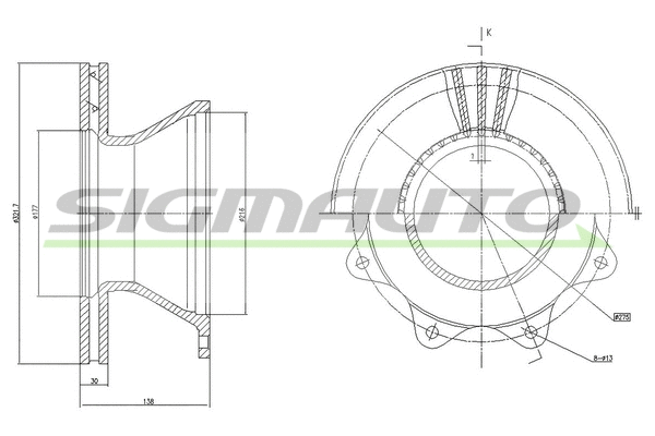 Brake Disc (DB0142V)