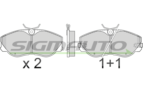 Brake Pad Set, disc brake (SPA426)