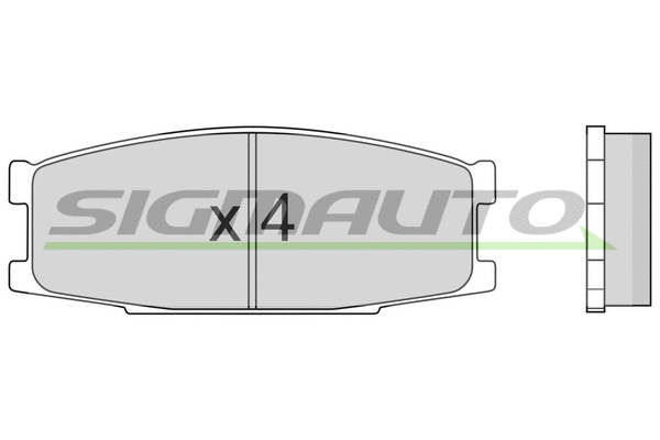 Brake Pad Set, disc brake (SPA434)