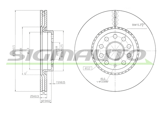 Brake Disc (DBB305V)