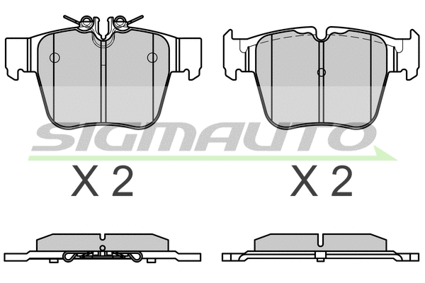 Brake Pad Set, disc brake (SPB757)