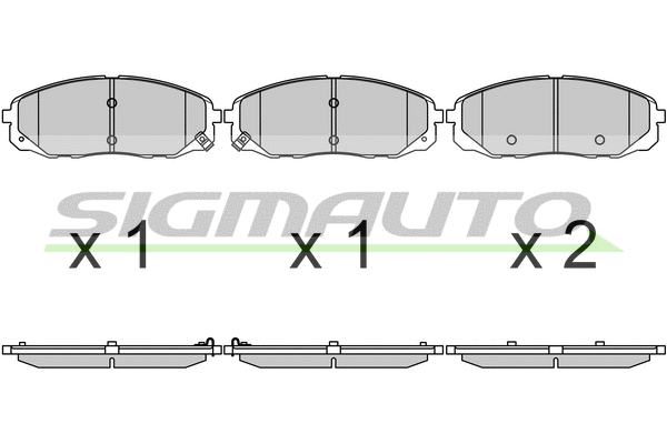 Brake Pad Set, disc brake (SPB703)