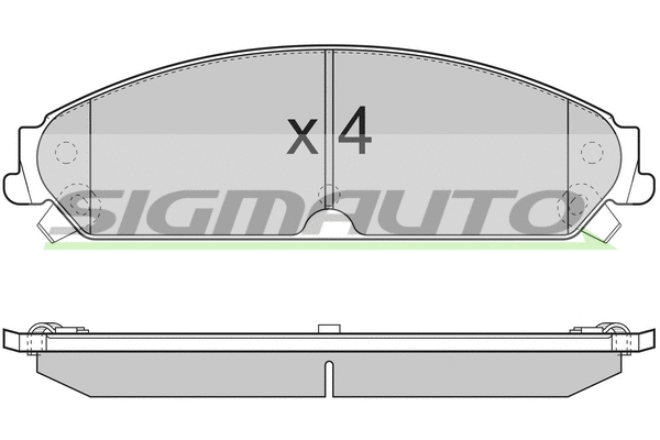 Brake Pad Set, disc brake (SPB277)