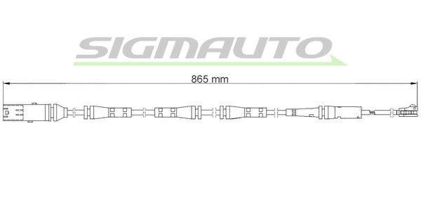 Warning Contact, brake pad wear (WI0982)