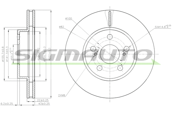 Brake Disc (DBB886V)