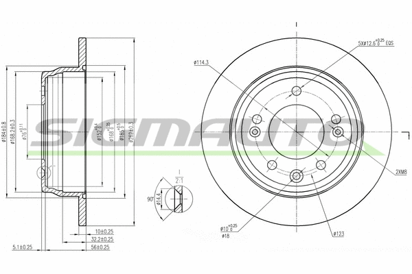 Brake Disc (DBB618S)