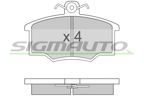 Brake Pad Set, disc brake (SPA143)