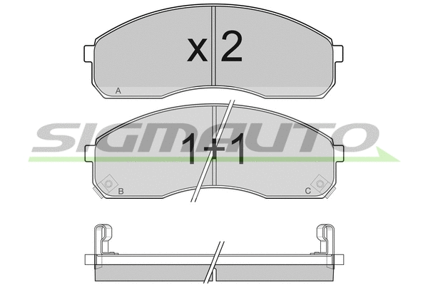 Brake Pad Set, disc brake (SPB039)